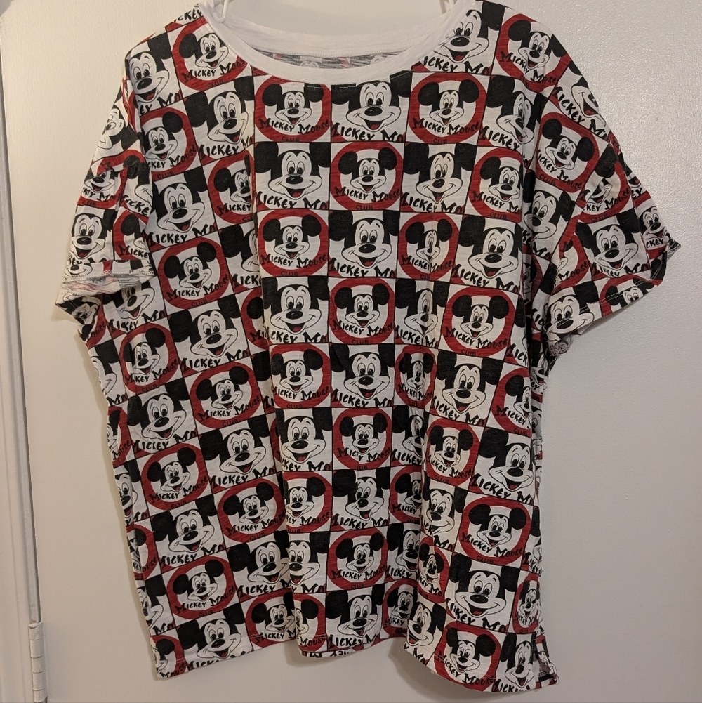 Disney Mickey Mouse Patterned Kids Tee